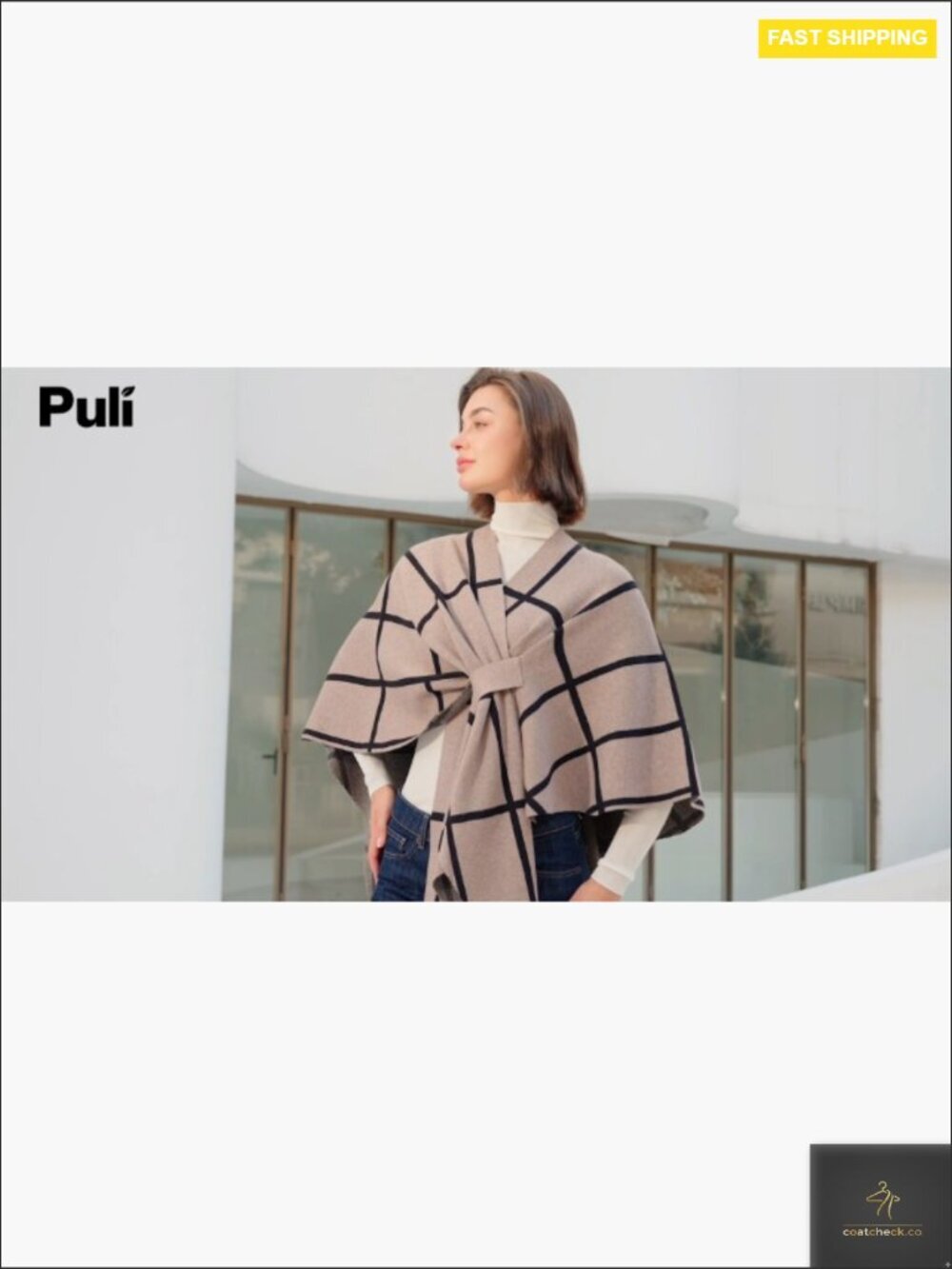 Elegant Shawl Wrap Poncho Sweater Soft Open Front Chic Versatile Layering - Picture 7 of 7